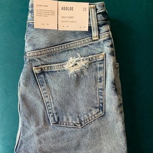 NWT Agolde Riley Short in color Outsider